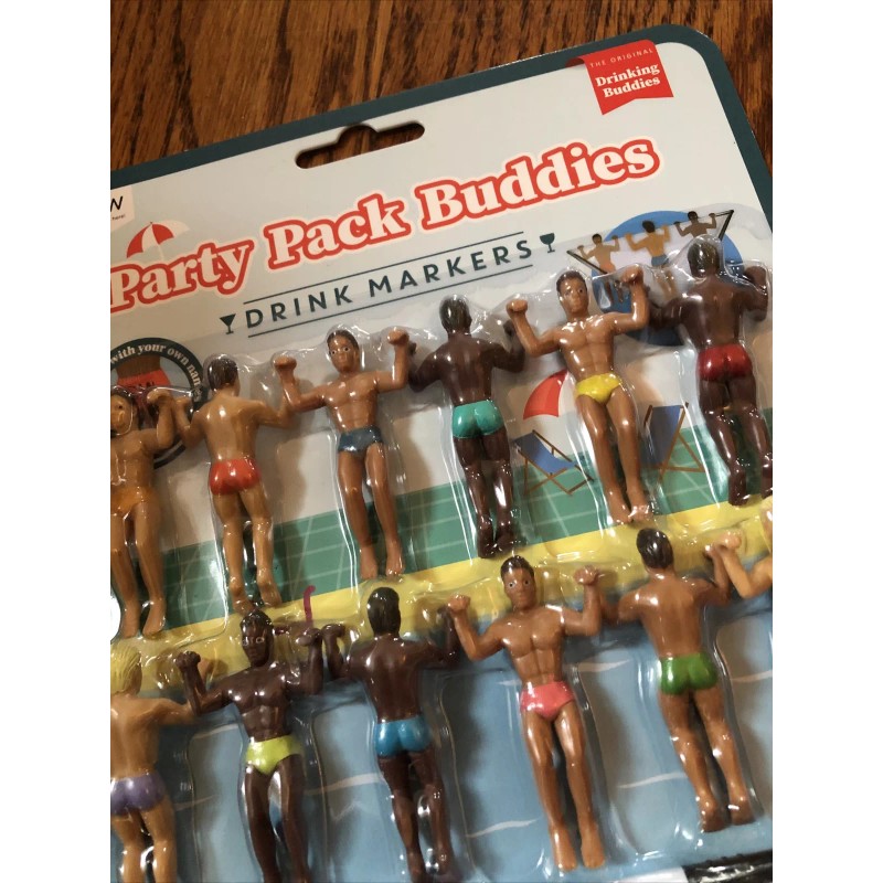 Drinking Buddies Party Pack Buddies Drink Markers Lot Of 12