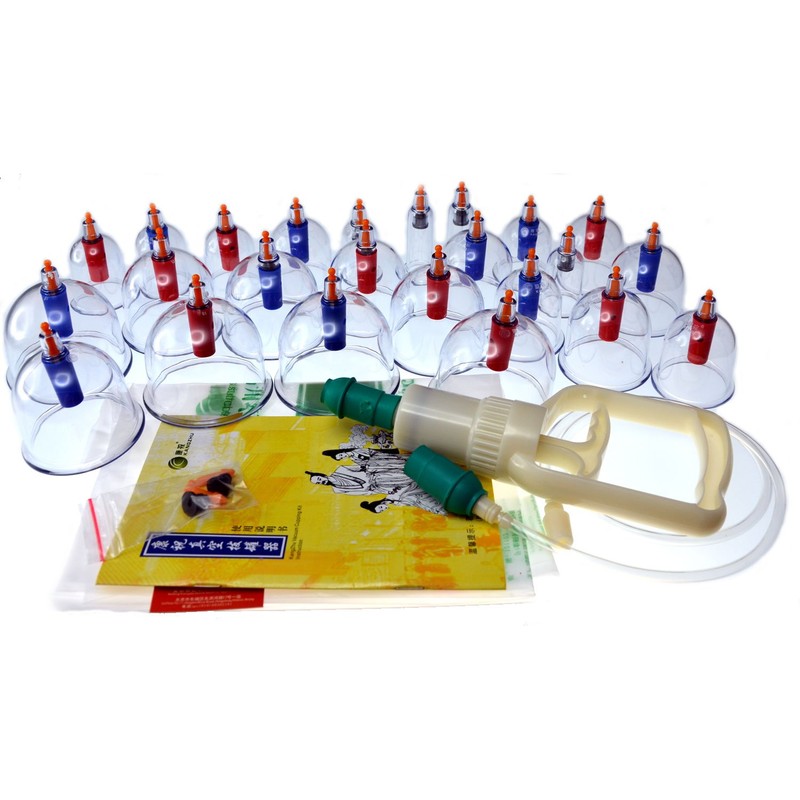 Kangzhu 24-Cup Biomagnetic Chinese Cupping Therapy Set