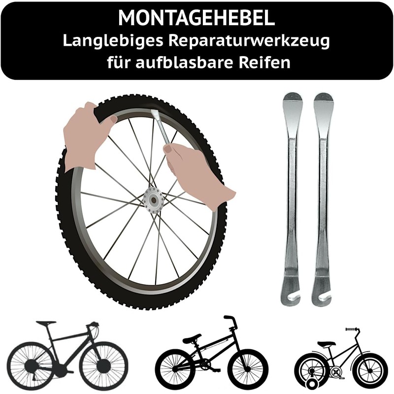 Bicycle Inner Tube 28 Inch Set, Compatible with Continental &