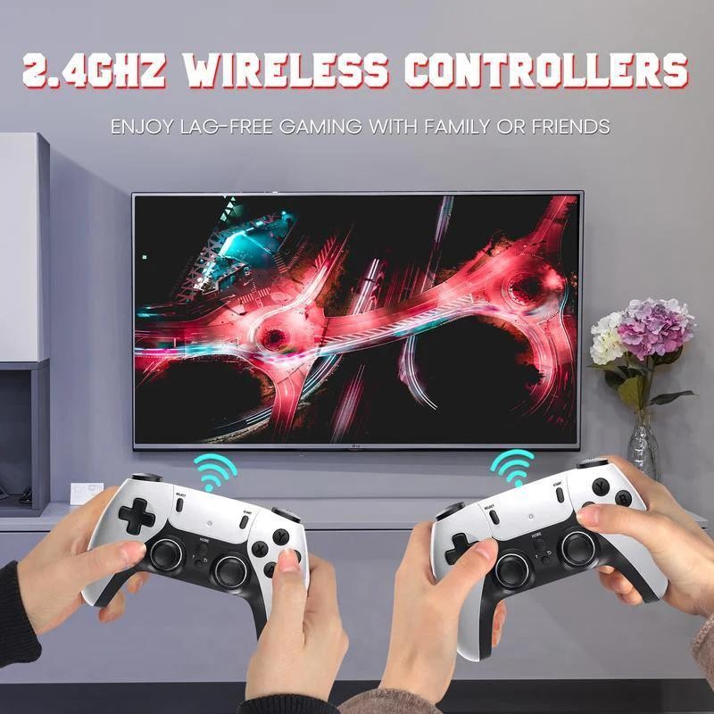MMQ Retro Game Console 20,000+ Games, 1080p Resolution, 2.4GHz Dual