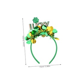 Beavorty 3pcs Headband St. Patty's Headband Patrick Headbands Stock Pot Handle Patrick Headwear Hat Headbands Irish Headbands Irish Headwear Photo Props Shamrock Headband Cloth Green
