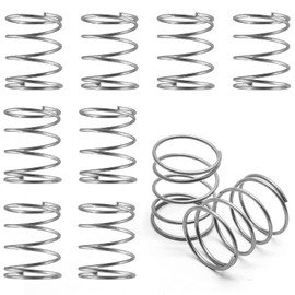 Auvotuis 10Pcs Compression Spring 0.047 inch Wire Diameter Spring Steel Coil Extension Springs (1.2 x 20 x 25mm)