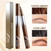 2PCS Eyebrow Pen for Precise Natural Brows, Waterproof, Long-Lasting, Microblading
