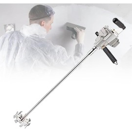 Kit de mezcla de pintura neumática, con placa de dispersión de acero inoxidable de 10 cm, mezclador de mano de 5 galones, for mezclar hidrosol y mezclar masilla en polvo