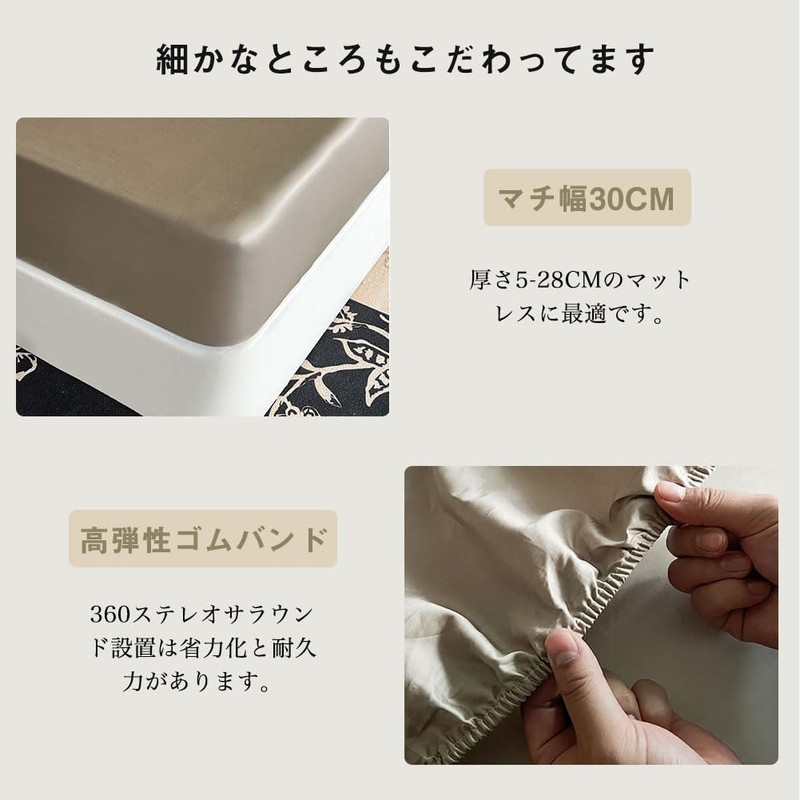 Fitted Sheet Double 100% Cotton Sateen Weave 100 Thread Count