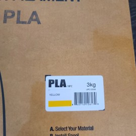 XYZprinting da Vinci PLA 3kg YELLOW 1.75mm Filament Spool with NFC Tag - New