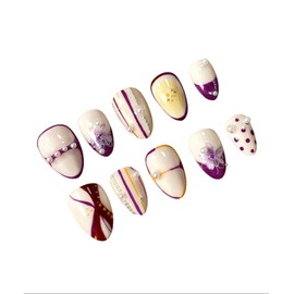 Poly handmade nail tips - square (length - part can be deleted by changing parts) / 폴리 수제네일팁 - 스퀘어(길이감-파츠변경일부삭제가능)