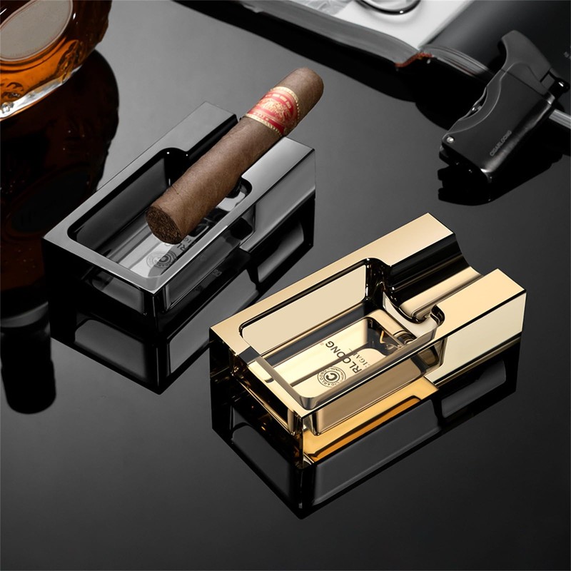 CIGARLOONG Cigar Ashtray Glass for Outdoors Patio Home Office Use,Gift