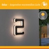 Paulmann Outdoor Solar House Number 2 3000 K IP44 Akk