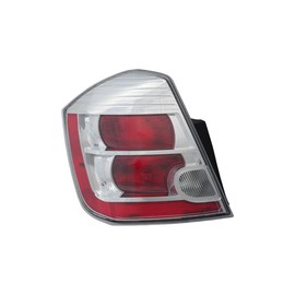 For Nissan Sentra Rear Tail Light 2010 2011 2012 Driver Side Chrome Housing NI2800187 Base|S|SL | 26555-ZT50A