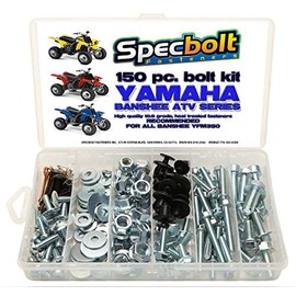 Specbolt Fasteners Brand Bolt Kit. Fits all Yamaha Banshee YFM350 Models ATV(150 pc) Maintenance for plastics body engine exhaust frame seat radiators guards