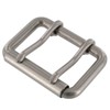 B7348 1 3/4" Nickel Matte, Double Prong Roller Buckle, Solid