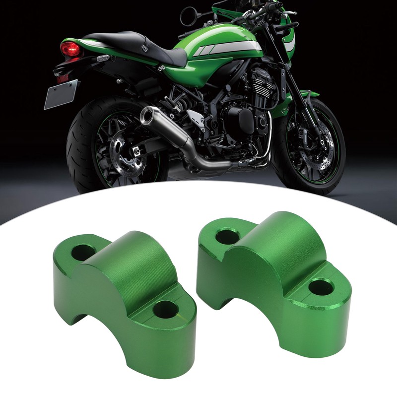 Pair Motorcycle Handlebar Clamp Riser 30mm Height CNC Aluminum Alloy