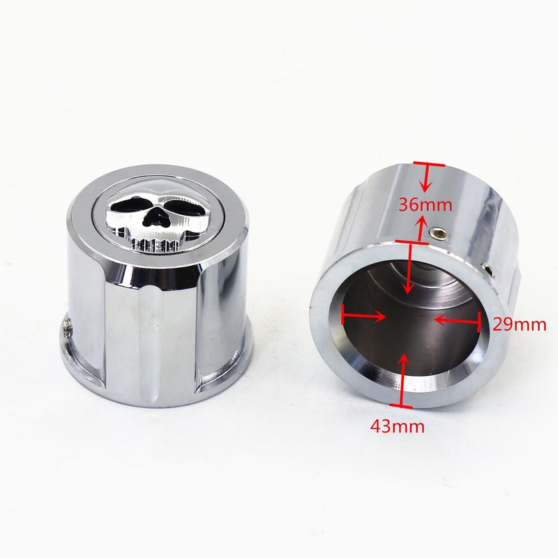 CBCTOC 1 Pair Motorcycle Front Axle Nut Covers Caps for