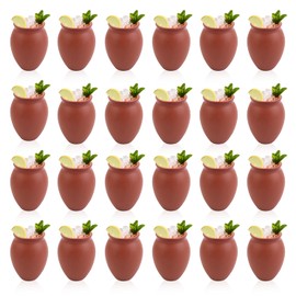 24 Pcs 2 oz Cantaritos De Barro Mini Cantaritos Shooters, Pottery Mini Patron Tequila Bottles Jarritos De Barro Mexicanos Taco Tuesday Cocktail Cups Cute Shot Glasses for Tequila Margaritas Mojitos