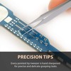 Tweezees Precision Stainless Steel Tweezers - Professional Slant Tip &