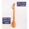 ECOSALL Heavy Duty Large Wooden Spoon 18-inch, Long Handle Cooking