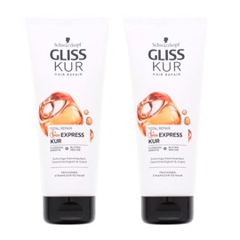 2 x Schwarzkopf Gliss Total Repair Express Treatment 200 ml Damaged Hair