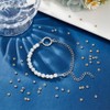 UNICRAFTALE 60Pcs 2 Colors 304 Stainless Steel Flower Spacer Beads