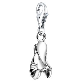 Nenalina REIT Saddle Carabiner Charm Pendant for Charm Bracelet 925 Sterling Silver 713191-000, Sterling Silver, No Gemstone