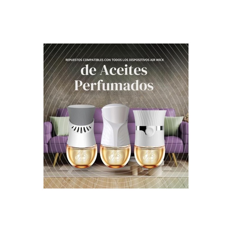 Air Wick Plug Aceite Perfumado Vibrante Fogata Maderas Invierno Ambientadores