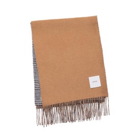 matti totti Camel F Cashmere Muffler Cashmere Muffler Large Thick Men's Plaid Check Stole 100 Men's Long Reversible Cashmere Muffler Cashmere Muffler Gift Present M-C0021B-0304