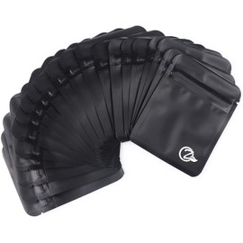 OZCHIN 100 pcs Mylar Bags Resealable Ziplock Baggies for Food, Jewelry, Electronics Self Sealing Storage (07 x 10cm)