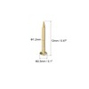 sourcing map Small Tiny Brass Nails 1.2x12mm for DIY Decorative