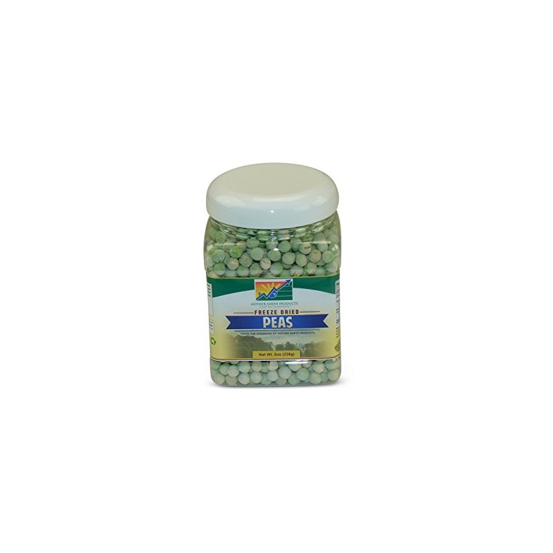 Mother Earth Products Freeze Dried Peas, Net Wt 8OZ (226g)