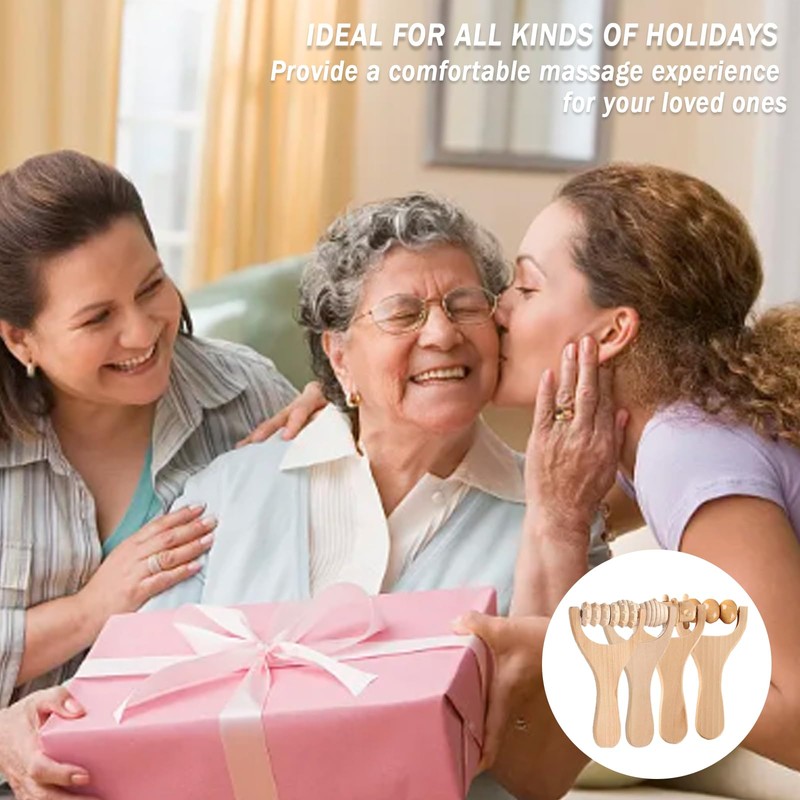 Pack of 4 Massage Rollers, 4 Models Massage Roller with