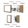 TOFOREVO Three Picture Frame 4x6 and 5x7 Wooden Hinged Folding