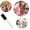 Pack of 10 Foam Brush Sponge Brushes with Wooden Handle