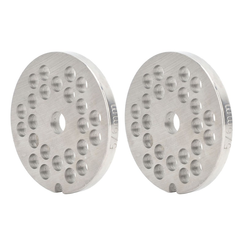 2pcs Meat Grinder Plate Disc Blade Sharpness Blade Rustproof Reusable