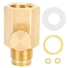 Soda Cylinder Adapter Valve with Switch Female Thread TR21-4 to