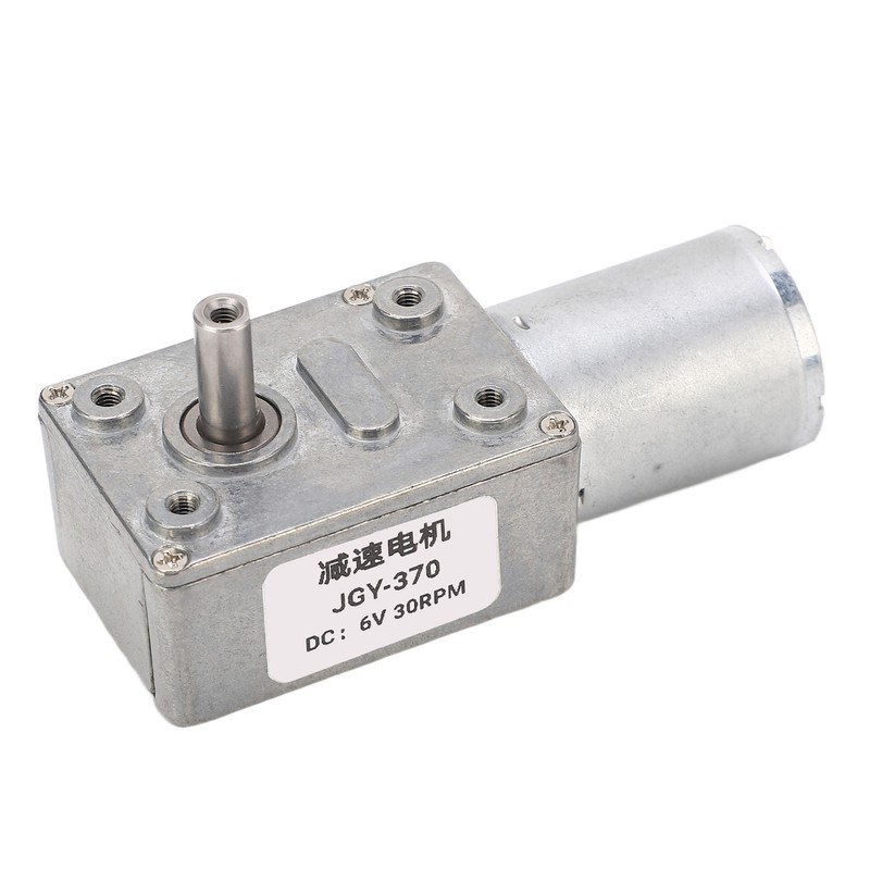 Worm Gear Motor High Torsion 12mm Single Shaft Self Locking
