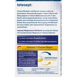 테테셉트 마그네슘 나이트 정제 30정 42.6g Tetesep Magnesium Night Tablets 30 Tablets 42.6g