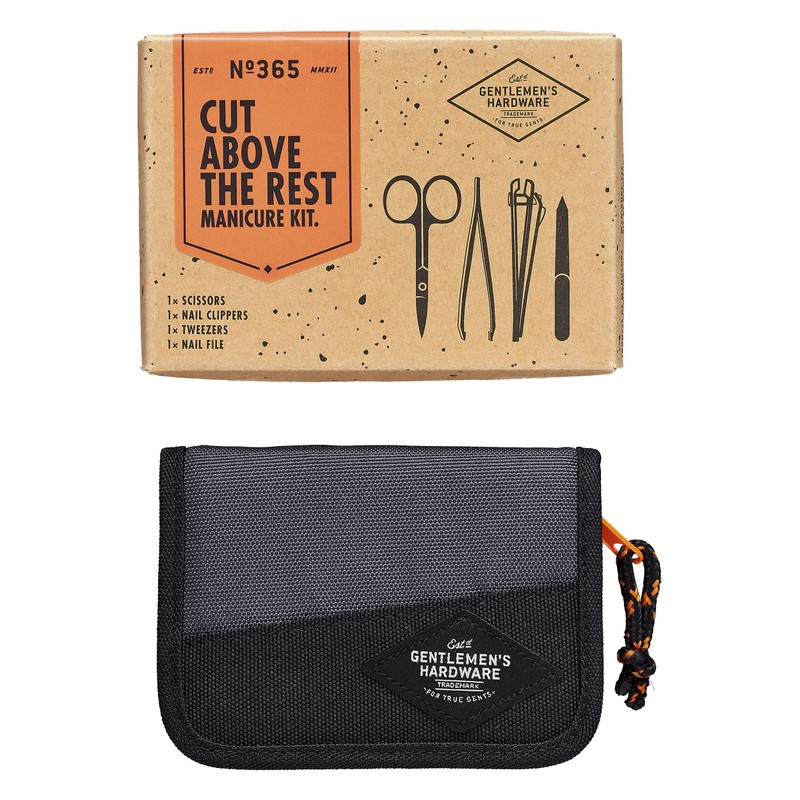 Gentlemen's Hardware Manicure Kit, black