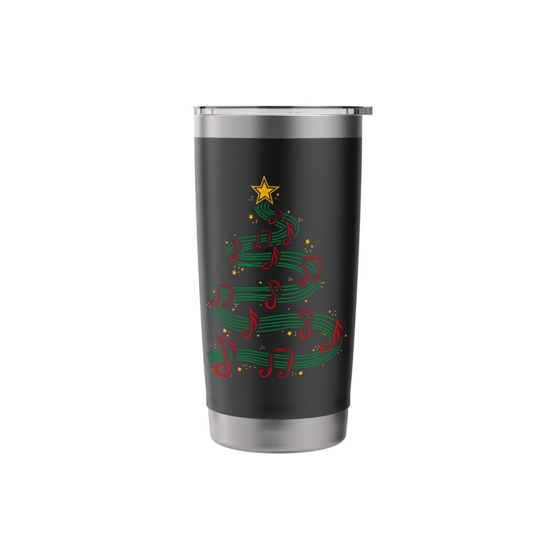 Christmas Tree Musical Notes Song Musician Sing Carols Music Stainless