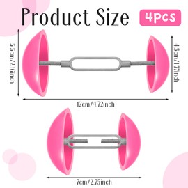 2 Pairs Mini Shoe Stretchers Women Wide Feet Expander Widener Non Slip Shoe Trees for Women Men Shoes High Heel Adjustable(Pink)