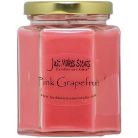 Pink Grapefruit Scented Blended Soy Candle by Just Makes Scents
