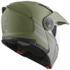 Bogotto FG-102 Duo Fibreglass Flip-Up Helmet, Matte Green, XS