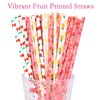 FOREVERIE Party Paper Straws for Drinking, Fun Disposable Straws Bulk,