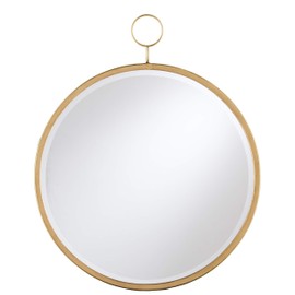 SEI Furniture Lorena Wall Mirror, Antique Golden Bronze