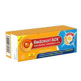 Redoxon AOX Multivitamínico con Vitamina C, Vitamina D y Zinc, 10 Tabletas Efervescentes, Sabor Naranja