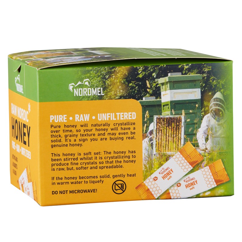 Nordmel Honey Sachets, Box of 60-8g Per Sachet - Pure