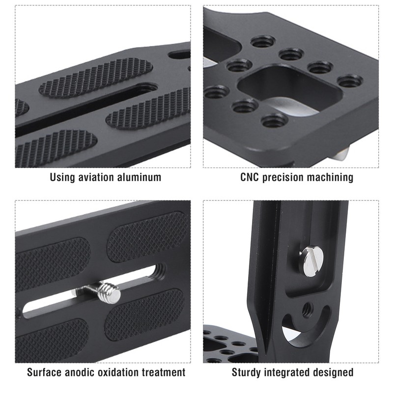 132C All Metal Universal Camera Quick Release L Plate Tripod