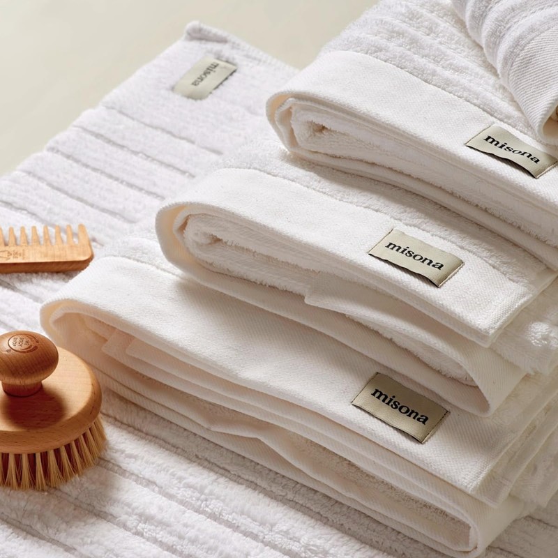 Misona 100% Organic Cotton Pack of 2 Face Cloths 30