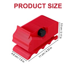 Lyreh Cat Scratch Cardboard Cutter, 3D Printed Kitten Shaped Manual Cat Scratchers Cardboard Box Strip Cutting Tool with Blade Pet DIY Accessory(Red)