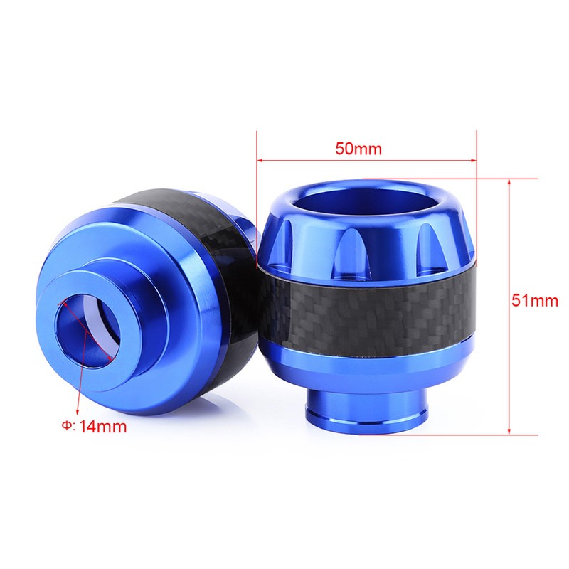 1 Pair of Carbon Fiber Motorcycle Front Fork Frame Sliders