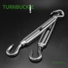 Jamiikury 6PCS M10 Hook & Hook Turnbuckle 304 Stainless Steel